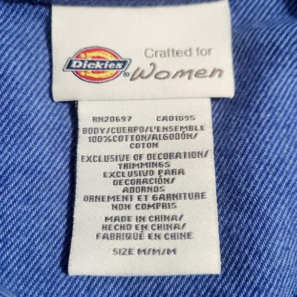 Dickies Women Button-Front Long Sleeve Shirt Southwest Print Medium 100% Cotton - Picture 9 of 10